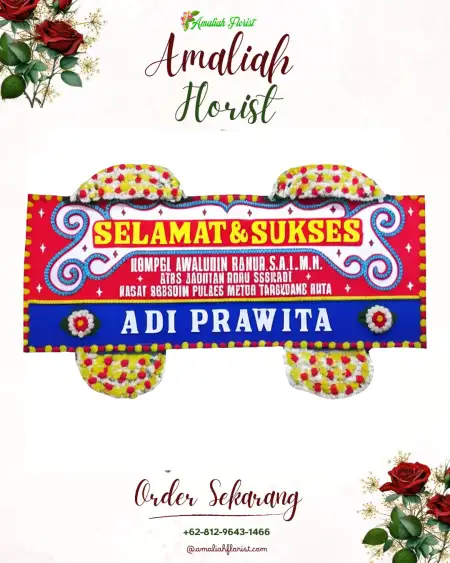 Papan Bunga Ucapan Selamat Setail